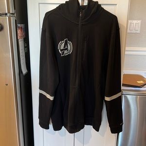 Avengers Campus Performance Black Zip Hoodie